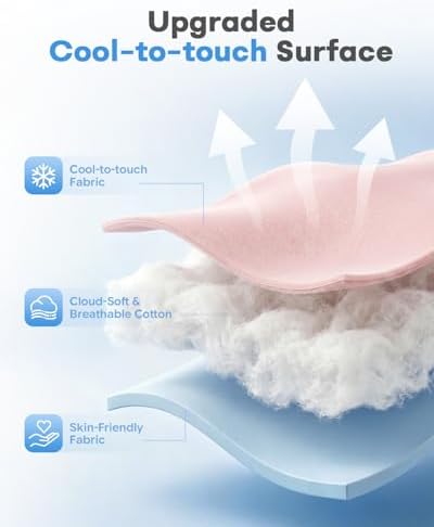 BurgeonNest Cooling Small Dog Pillow for Puppies and Cats (Cool Pink, Medium)