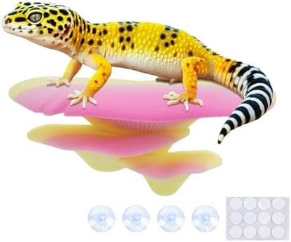 Westant Mushroom Decor for Reptile Tank, Sunrise, Trio Cap