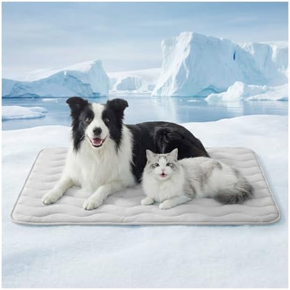 furrybaby Dog Cooling Mat,Self Cooling Mat for Extra Large Dogs& Cats,Grey