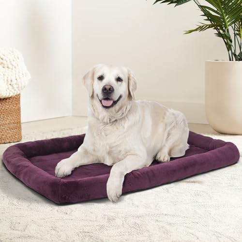 Patas Lague Small Dog Bed Bolster Pet Crate Mat 16''x12'' Taupe