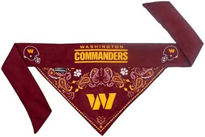 Littlearth NFL Reversible Pet Bandana - Officially Licensed Teams, Sizes XS to XL