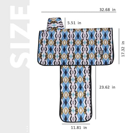Harrison Howard Sturdy Waterproof Western Saddle Cover with Stylish Prints That Stand Out Keep Your Saddle in Pristine Condition Perfect for Showing or Riding Events