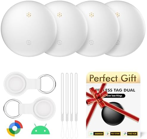 Bluetooth Tracker 4-Pack Smart Tag for Android & Samsung