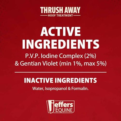 Jeffers Equine Thrush Away 2 oz Iodine Hoof Treatment for Horses