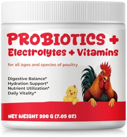 Chicken Electrolyte, Vitamin & Probiotic Supplement for Water & Hydration