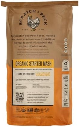 Scratch and Peck Feeds | Starter Mash for Chickens & Ducks | 50 lb Bag