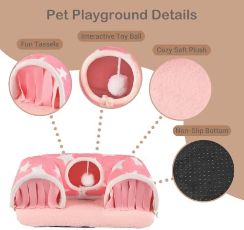 Avont Guinea Pig Tunnel, Small Animal Hideaway Tube Toy