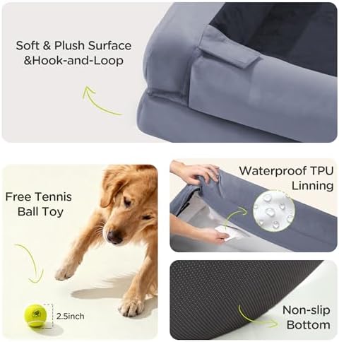 Waterproof Orthopedic Dog Bed for Medium Large Sized Dogs