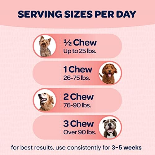 Hip and Joint Chews for Dogs | Dog Glucosamine Chews for Comfort & Mobility with Chondroitin MSM & Turmeric | Dog Joint Supplement for All Ages & Sizes | NASC Certified & Made in The USA | 90 Chews