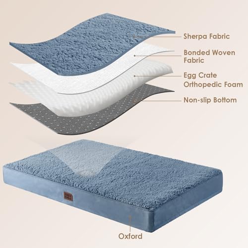 EHEYCIGA Orthopedic Dog Bed Medium with Removable Washable Cover, 30x20