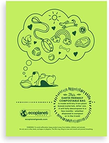Compostable Dog Poop Bags I 480 Bags I Made in USA I Completely Biodegrades 90 Days After Use I 100% Plant Based I Eco-Friendly I Extra Strong, Leak Proof, 9”x12”, Premium Thickness