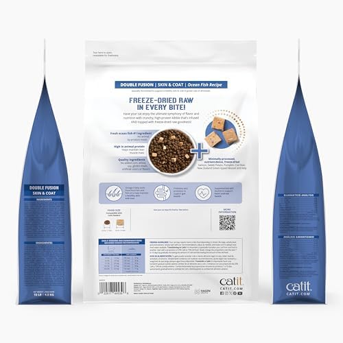 Catit Recipes Double Fusion Skin & Coat Cat Food - 10 lb