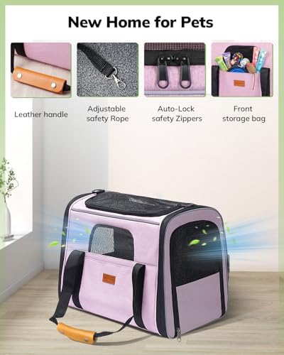 Morpilot Cat Carrier Soft for Large Medium Cats and Puppy up to 20lbs