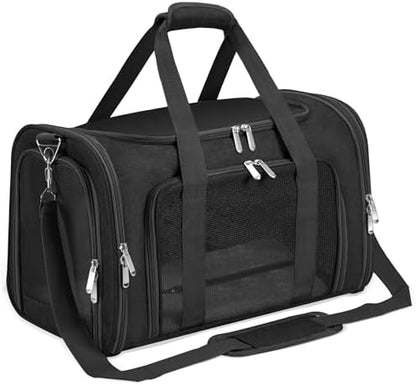 Soft-Sided Cat/Dog/Pet Carrier, Collapsible Pets Travel Carriers