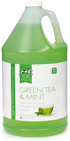 Top Performance Green Tea and Mint Puppies and Kittens Shampoo, 1-Gallon