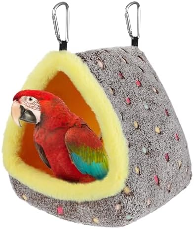 MEWTOGO Large Winter Warm Bird Nest House with Support Board for Cage