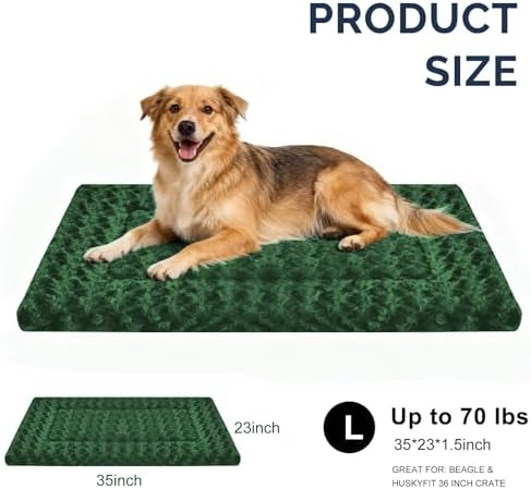 Dog Bed Mat - Dog Crate Pad - Reversible Dog Mat for Pet Comfort - Soft Bed Pads with Dual-Sided Design for All Seasons - Durable, Machine Washable Mat for Crates, Travel, and Home