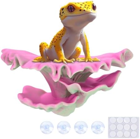 Westant Mushroom Decor for Reptile Tank, Pet-Safe (Ember, Shelf Cap)