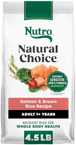 Nutro Natural Choice Dry Dog Food, Salmon & Brown Rice Recipe, 4.5 lb