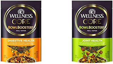 Bundle of Wellness CORE Bowl Boosters Digestive Health & Joint Health Dog Food Topper, 4 Ounce Bag