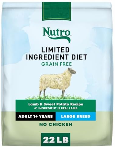 Nutro Limited Ingredient Diet Large Breed Dry Dog Food, Lamb, 22 lb