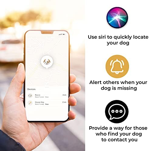 Pup Culture AirTag Dog Collar Holder (2 Pack), Extra-Durable, Lightweight, and Protective AirTag Case for Dog Collar - Track Your Pet Using Apple AirTag Technology - Dog Collar AirTag Holder