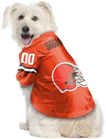 Littlearth NFL Cleveland Browns Premium Pet Jersey, Team Color, X-Large