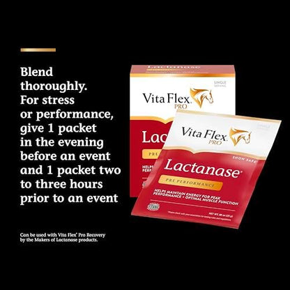 Vita Flex Pro Lactanase Pre Performance Horse Supplement, 25g Packets