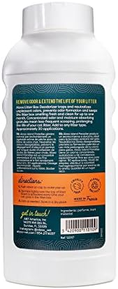 ALZOO Cat Litter Deodorizer, Concentrated Granules Absorb & Help Neutralize Odors, 100% Plant-Based Active Ingredients, Up To 30 Uses, Island Paradise Scent, 26.6 Oz., Pack of 2