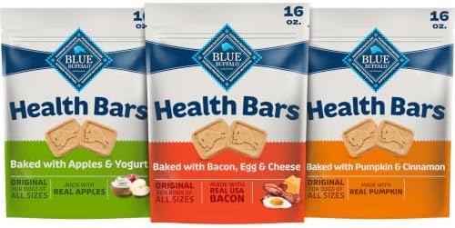 Blue Buffalo Health Bars Variety Pack Dog Biscuits, 16 oz