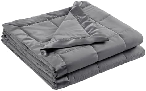 Madison Park Down Alternative King Blanket for Bed, Satin Trim, Charcoal