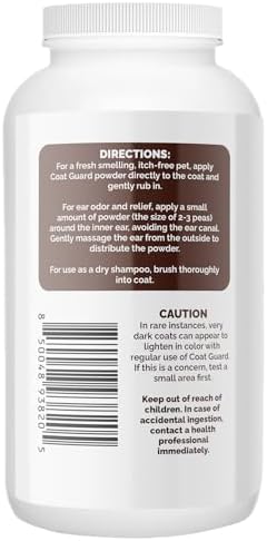 Extra Large. 2 Lbs. Coat Guard Rx™ Coat, Tail, Mane Powder for Horses - Rain Rot, Sweet Itch, Treatment & Dry Shampoo for Horses.