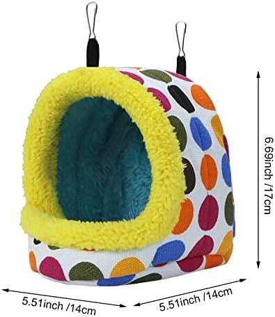 Litewoo Bird Hammock Winter Warm Parrot Nest Bed for Cage Accessory, M