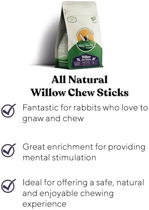 Rabbit Hole Hay - All Natural Willow Chew Sticks for Small Pets - 10 lb Box - Bulk Pack, Dental Health