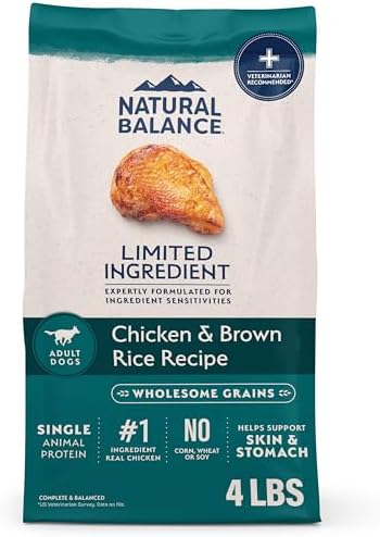 Natural Balance Limited Ingredient, Chicken & Brown Rice, 4 lb