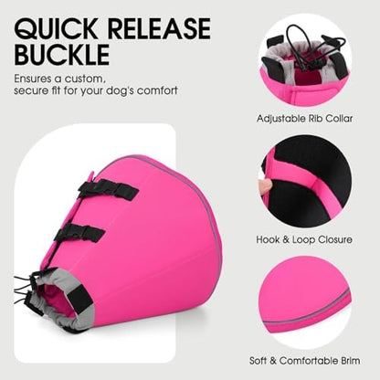 Dog Cones for Medium Dogs, Soft Cone for Dogs to Stop Licking