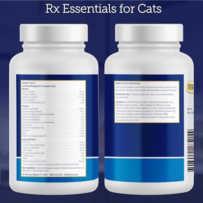 Rx Vitamins Essentials for Cats - Cat Multivitamin & Multimineral - 4oz
