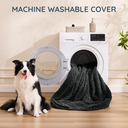 ChiXnuggle Faux Fur Washable Human Dog Bed Cover（Only Human Dog Bed）