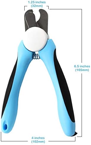 Pets First DOG NAIL CLIPPER & TRIMMER Premium Quality Pet Nail Paws Clippers & trimming tool with Safety Guard. Avoid Over-Cutting Nails +Free Nail File. Sturdy Non Slip Ergonomic Handles. Sharp Blade