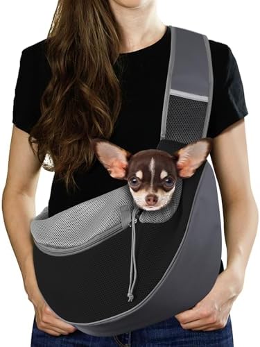 Pawaboo Pet Sling Carrier for Small Dogs Cats