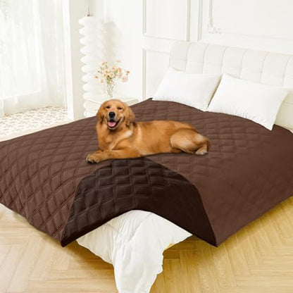 Smiry Waterproof Dog Bed Cover, Reversible Pet Blanket for Sofa Couch