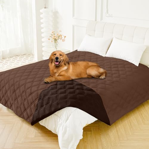 Smiry Waterproof Dog Bed Cover, Reversible Pet Blanket for Sofa Couch