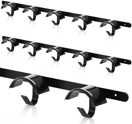 Zonon 2 Pcs Bridle Rack for Horse Wall Mount, Horse Tack Bulk, Five Hooks