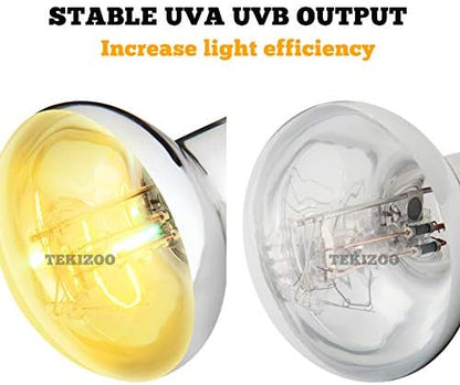 UVA UVB Sun Lamp 160W High Intensity Self-Ballasted Heat Basking Lamp/Light/Bulb for Reptile and Amphibian