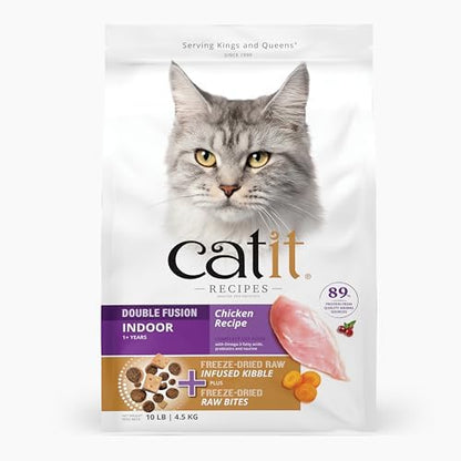 Catit Recipes Double Fusion Indoor Cat Food - 10 lb