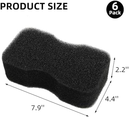 Cididu 6 Pack Horse Groomer Sponge, Durable Horse Bath Sponge Block for Cleaning and Massage, Reusable Brush Scrubber for Body Hair, Horses Grooming Tool Supplies for Large Dog and Cat, Easy to Grasp