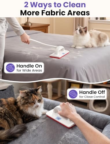 DELOMO Reusable Pet Hair Remover Brush for Furniture, Dog & Cat Fur Remover