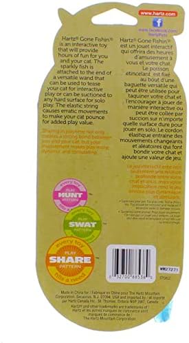 Hartz 88538 At Play Gone Fishin Cat Toy Assorted Colors