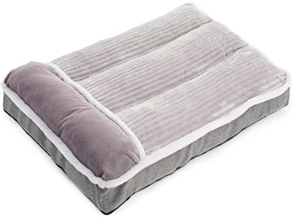 WINDRACING Large Dog Bed with Pillow for Crate Kennel, Sofa Dog Bed, Super Soft pet Bed for Medium, Jumbo, Furniture