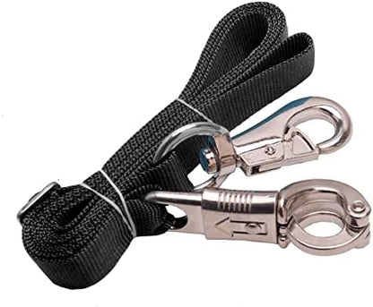 Adjustable Nylon Cross Ties （2 Pack）-Cross Tie with Panic Snap and Bull Snap - Adjusts from 44.5" to 78.3"
